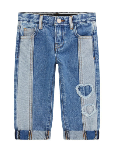 Бебешки дънки права кройка със сърца Guess