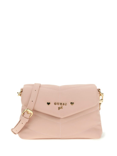 Детска чанта в цвят праскова Guess