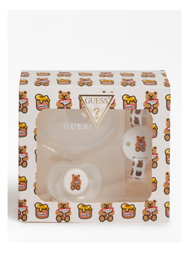 Бебешки подаръчен комплект с мече Guess