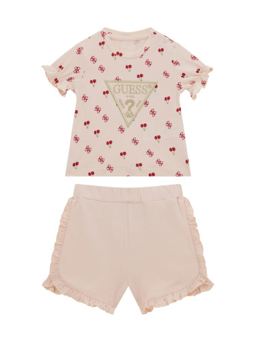Бебешки комплект от две части с черешки Guess