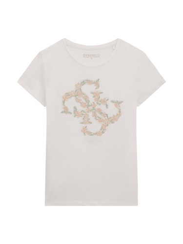Детска тениска с бродиран надпис Guess
