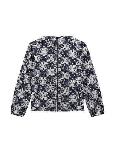 Детска ветровка в черен цвят с лого Guess