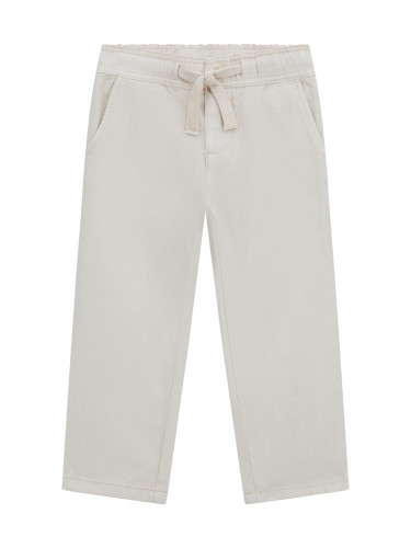 Детски ленен панталон в цвят ванилия Guess