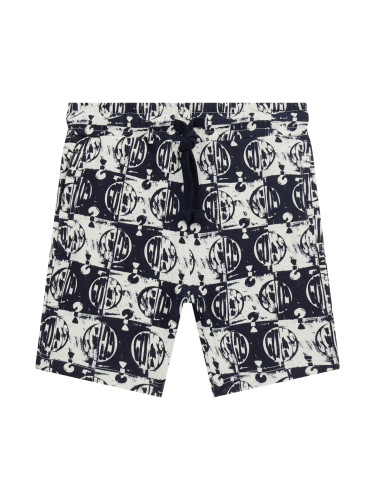 Детски къс панталон в черно и бяло Guess