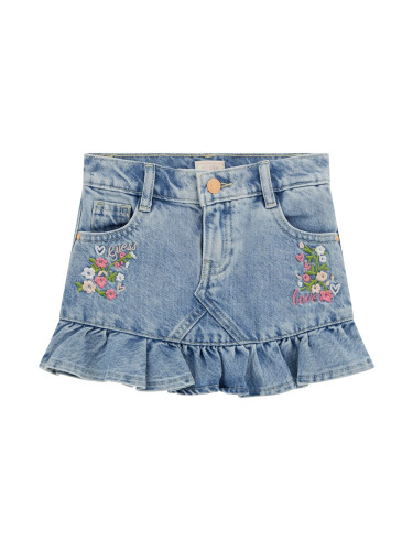 Бебешка дънкова пола с бродерия Guess