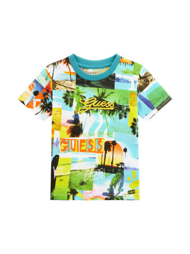 Бебешка блуза с цветен принт Guess