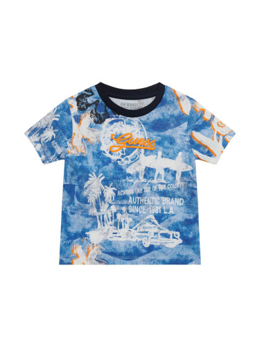 Детска блуза в син цвят Guess