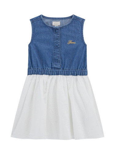 Детска комбинирана рокля в тъмен деним Guess