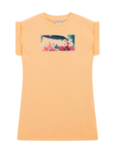 Детска спортна рокля в цвят праскова Guess