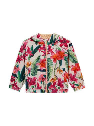 Бебешко яке тип ветровка с флорален мотив Guess