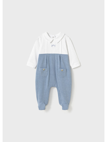 Бебешки гащеризон с яка в син цвят Mayoral