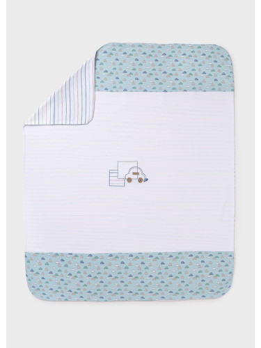 Бебешка пелена в син цвят с кола Mayoral