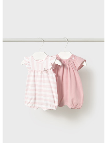 Бебешки комплект от два къси гащеризона Mayoral