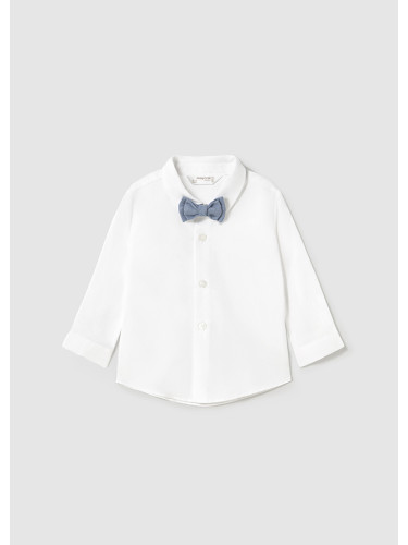 Бебешка риза със светлосиня папийонка Mayoral