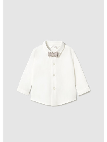 Бебешка риза с бежова папийонка Mayoral