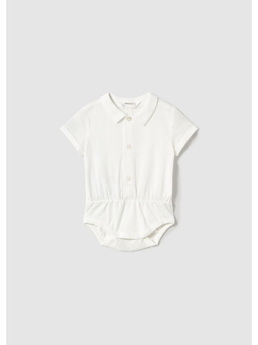 Бебешко боди тип риза в бял цвят Mayoral