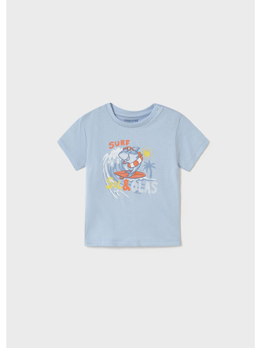 Бебешка тениска с морска щампа в син цвят Mayoral
