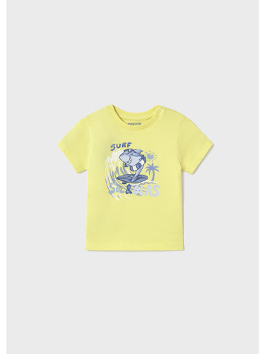 Бебешка тениска с морска щампа в жълт цвят Mayoral