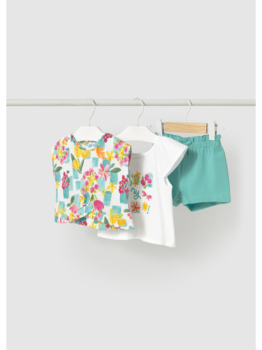 Бебешки комплект от три части в цвят мента Mayoral