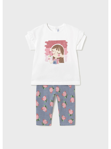 Детски комплект от клин и блуза в сив цвят Mayoral