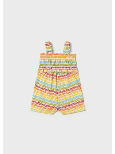 Детски цветен раиран гащеризон в жълто Mayoral