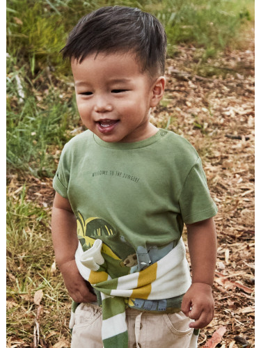 Бебешка тениска в масленозелен цвят Mayoral