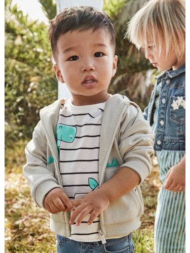 Бебешки бежов суитшърт с динозавър Mayoral