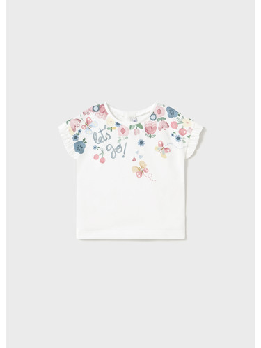 Бебешка блуза Let`s go в бял цвят Mayoral