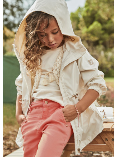 Детско пролетно яке против вятър в цвят ванилия Mayoral