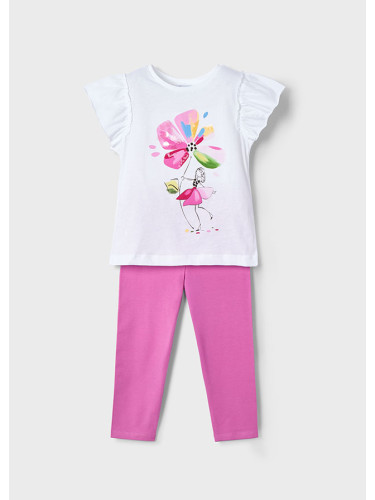 Комплект от клин в розово и блуза Mayoral