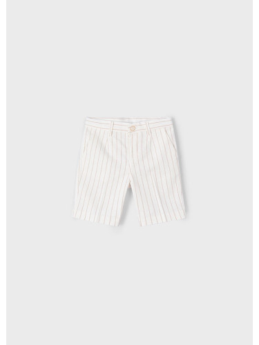 Къс ленен панталон на райе Mayoral