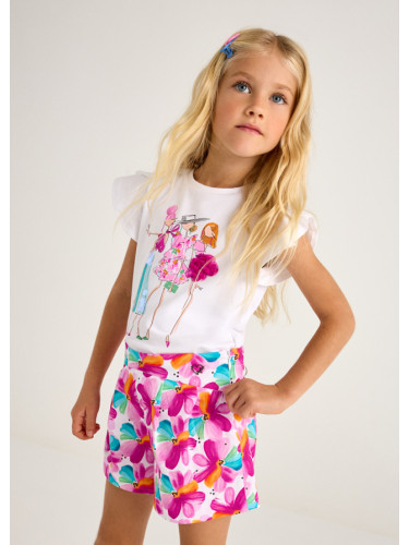 Детски къси панталони на цветя Mayoral
