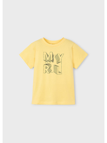 Детска basic тениска в жълт цвят Mayoral