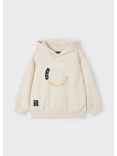 Детски суитшърт с качулка в бежов цвят Mayoral