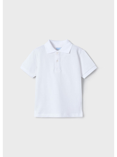 Спортно елегантна блуза за момче в бял цвят Mayoral