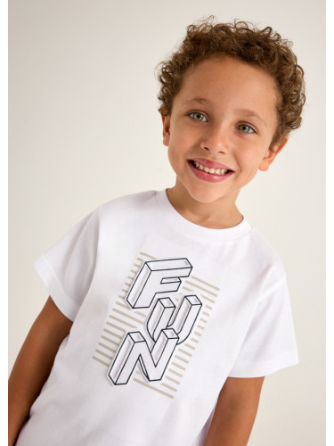 Детска тениска в бял цвят Mayoral