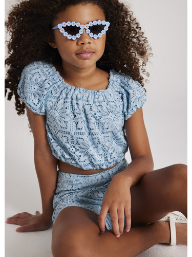 Ефектна блуза с дантела за момче Mayoral