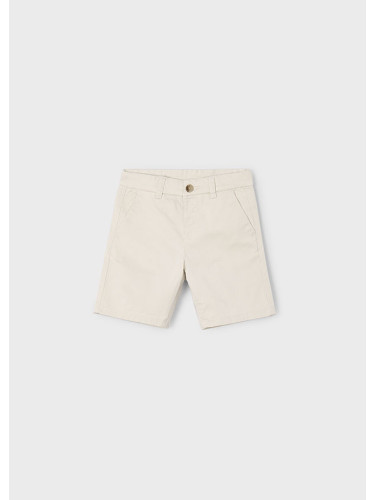Спортно - елегантни къси панталони за момче в бежово Mayoral