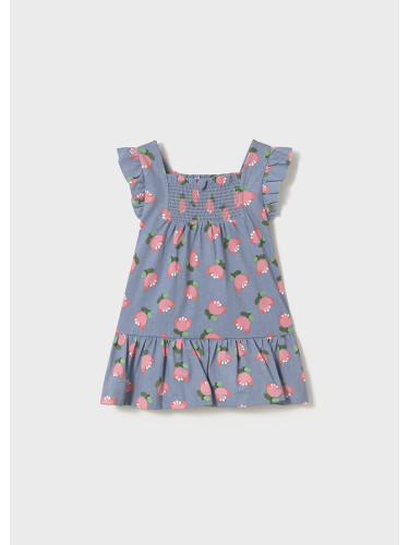 Бебешка цветна рокля в светло лилаво Mayoral