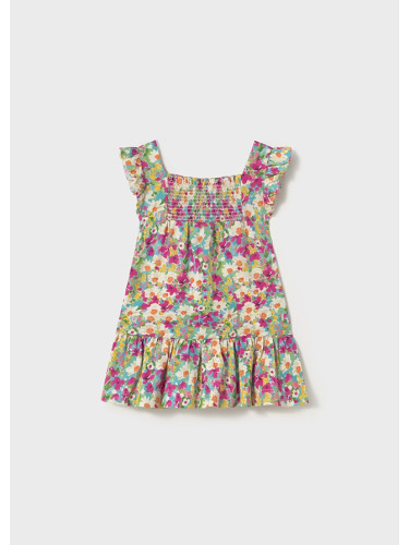 Бебешка цветна рокля с циклама Mayoral