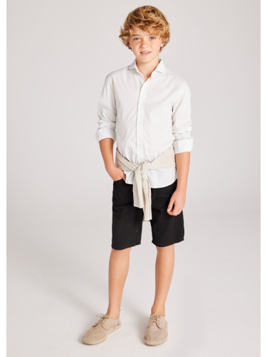 Официална изчистена риза за момче в бял цвят Mayoral