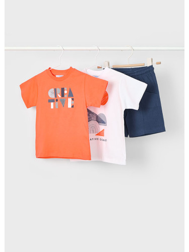 Детски комплект от три части в цвят корал Mayoral