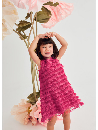 Елегантна рокля на ресни в цикламено Abel&Lula