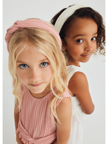 Детска диадема с преплетен ефект в розово Abel&Lula
