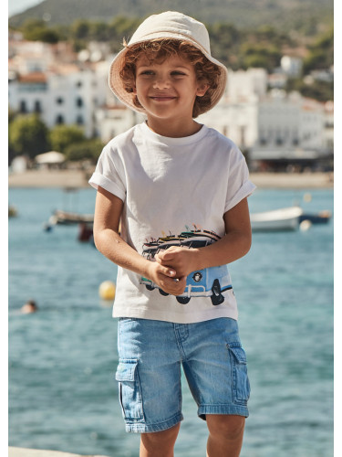 Детски карго къси дънки в светъл деним Mayoral