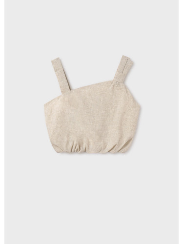 Ленен топ за момиче с асиметрична кройка Mayoral