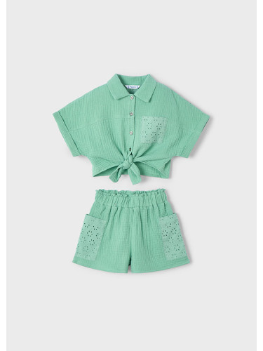 Детски комплект от две части в цвят мента Mayoral