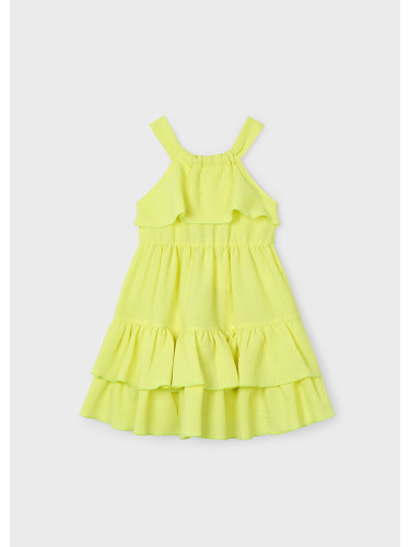 Детска рокля с воали в жълт цвят Mayoral