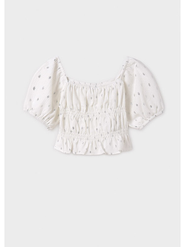 Детски топ в бял цвят Mayoral