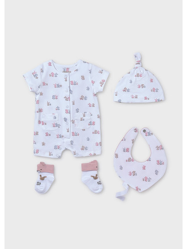 Бебешки комплект от четири части в светлорозов цвят Mayoral